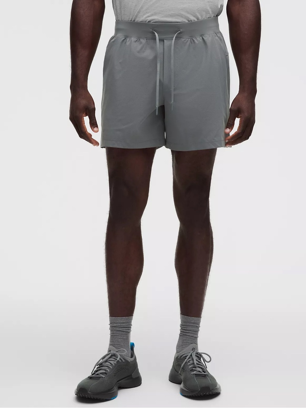 lululemon athletica Men's Gray Athletic Zeroed In Linerless Short 5"